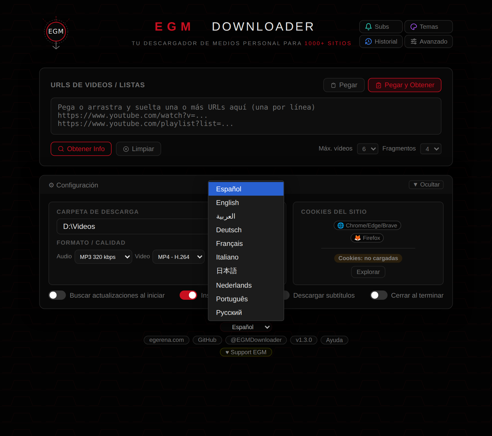 02-language-selector-dark-knight-ride-theme